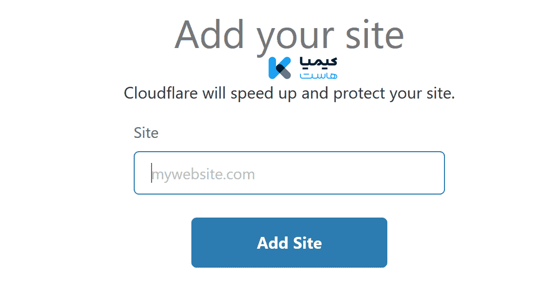 افزودن سایت در cloudflare