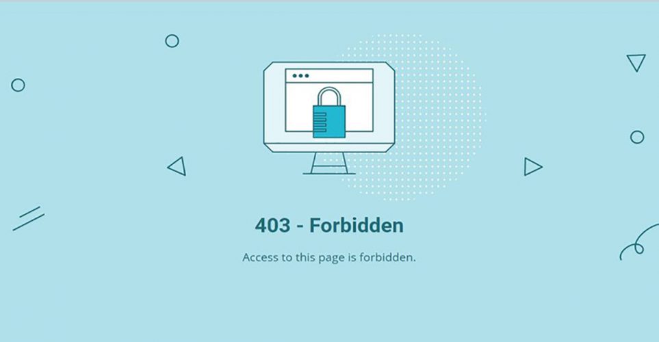 چرا ارور Forbidden error 403 نمایش داده می شود؟
