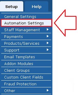 تنظیم اتوماسیون در WHMCS