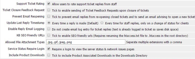 آموزش تب support در WHMCS