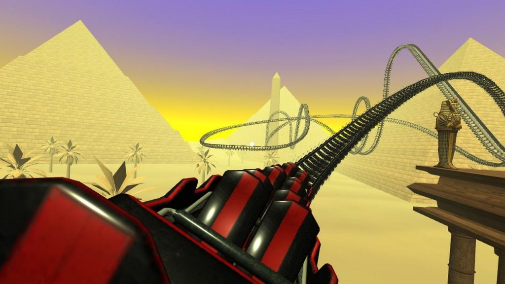 بازی Egyptian Pyramids Roller Coaster