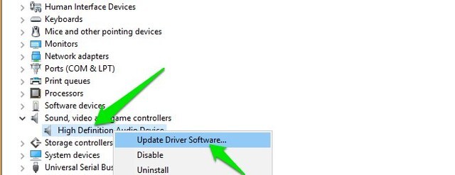 صفحه device manager