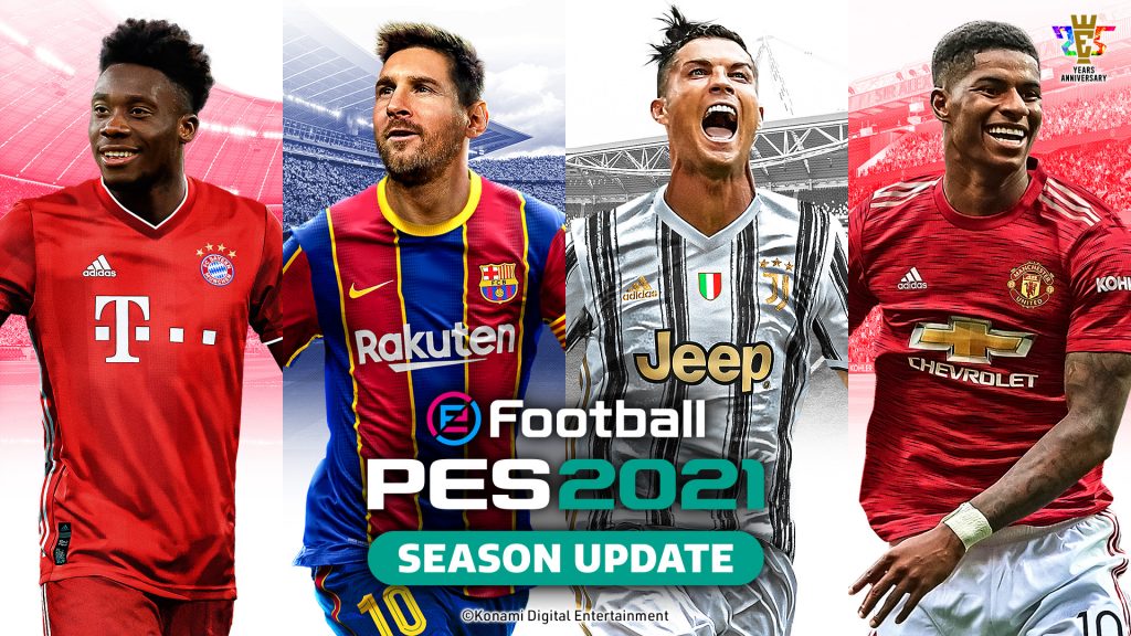 بازی eFootball PES 2021 شرکت کونامی در سال 2020