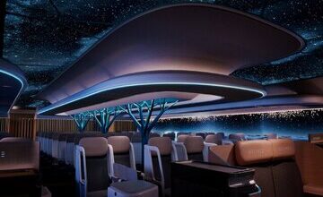 سقف شیشه ای در هواپیما